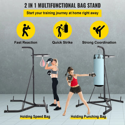 brand Free Standing Punching Bag Stand, Unisex Boxing Set, Foldable Single Station Heavy Bag Stand, Punching Ball, Boxing Punching Speed Ball, Boxing Bag with Boxing Rack, for Training