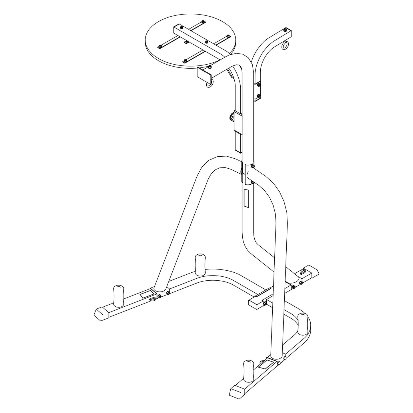 Three-Station Heavy Duty Punching Bag Stand