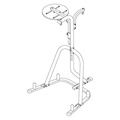 Three-Station Heavy Duty Punching Bag Stand